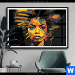 Poster Erzoernte Frau Querformat Produktvorschau mit dem Bild Erzörnte Frau im Format Querformat.