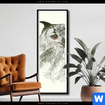 Poster Eule Wald No 1 Schmal Produktvorschau mit dem Bild Eule & Wald No.1 im Format Schmal.