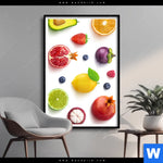 Poster Exotische Fruechte Hochformat Produktvorschau mit dem Bild Exotische Früchte im Format Hochformat.