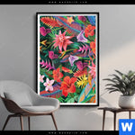 Poster Exotische Tropenpflanzen Hochformat Produktvorschau mit dem Bild Exotische Tropenpflanzen im Format Hochformat.