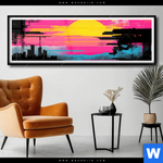 Poster Farben Der Nacht Panorama Produktvorschau mit dem Bild Farben der Nacht im Format Panorama.