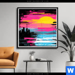 Poster Farben Der Nacht Quadrat Produktvorschau mit dem Bild Farben der Nacht im Format Quadrat.