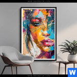 Poster Farbexplosion Portraet Lola Hochformat Produktvorschau mit dem Bild Farbexplosion - Porträt Lola im Format Hochformat.