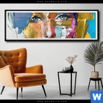 Poster Farbexplosion Portraet Nova Panorama Produktvorschau mit dem Bild Farbexplosion - Porträt Nova im Format Panorama.