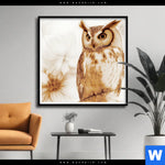 Poster Federkleid Trifft Bluetenpracht Quadrat Produktvorschau mit dem Bild Federkleid trifft Blütenpracht im Format Quadrat.