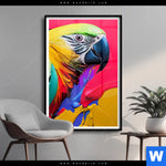 Poster Federn Papagei Hochformat Produktvorschau mit dem Bild Federn Papagei im Format Hochformat.