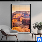 Poster Felsen Bei Sonnenuntergang Hochformat Produktvorschau mit dem Bild Felsen bei Sonnenuntergang im Format Hochformat.