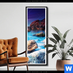 Poster Felsen Im Meer Schmal Produktvorschau mit dem Bild Felsen im Meer im Format Schmal.