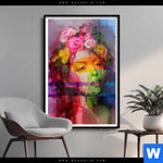 Poster Florales Frauenportraet Rosalie Hochformat Produktvorschau mit dem Bild Florales Frauenporträt - Rosalie im Format Hochformat.