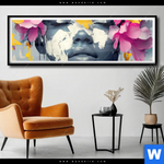 Poster Florales Portraet Design Panorama Produktvorschau mit dem Bild Florales Porträt Design im Format Panorama.
