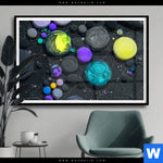 Poster Fluid Art Bubbless No 1 Querformat Produktvorschau mit dem Bild Fluid Art - Bubbless No.1 im Format Querformat.