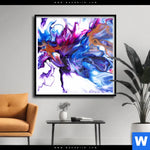 Poster Fluid Art Floral Quadrat Produktvorschau mit dem Bild Fluid Art Floral No.2 im Format Quadrat.