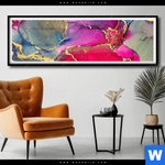 Poster Fluid Art Fruehlingszauber Panorama Produktvorschau mit dem Bild Fluid Art Frühlingszauber im Format Panorama.