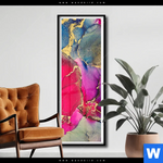 Poster Fluid Art Fruehlingszauber Schmal Produktvorschau mit dem Bild Fluid Art Frühlingszauber im Format Schmal.