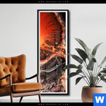 Poster Fluid Art Lavastrom Schmal Produktvorschau mit dem Bild Fluid Art Lavastrom im Format Schmal.