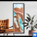 Poster Fluid Art Sandbank Schmal Produktvorschau mit dem Bild Fluid Art Sandbank im Format Schmal.