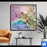 Poster Fluid Art Summertime Quadrat Produktvorschau mit dem Bild Fluid Art Summertime im Format Quadrat.