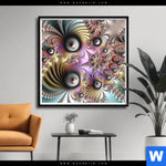 Poster Fraktale Kunst No 1 Quadrat Produktvorschau mit dem Bild Fraktale Kunst No.1 im Format Quadrat.