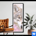 Poster Friedlicher Wolf Schmal Produktvorschau mit dem Bild Friedlicher Wolf im Format Schmal.