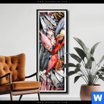 Poster Frischer Fisch Und Meeresfruechte Schmal Produktvorschau mit dem Bild Frischer Fisch und Meeresfrüchte im Format Schmal.