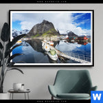 Poster Fruehling In Norwegen Querformat Produktvorschau mit dem Bild Frühling in Norwegen im Format Querformat.