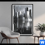 Poster Futuristische Skyline Hochformat Produktvorschau mit dem Bild Futuristische Skyline im Format Hochformat.