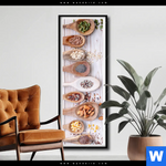 Poster Gesunde Vielfalt Aus Loeffeln Schmal Produktvorschau mit dem Bild Gesunde Vielfalt aus Löffeln im Format Schmal.