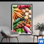 Poster Gesundes Gemuese Hochformat Produktvorschau mit dem Bild Gesundes Gemüse im Format Hochformat.