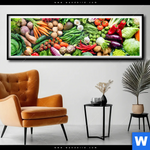 Poster Gesundes Gemuese Panorama Produktvorschau mit dem Bild Gesundes Gemüse im Format Panorama.