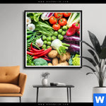 Poster Gesundes Gemuese Quadrat Produktvorschau mit dem Bild Gesundes Gemüse im Format Quadrat.
