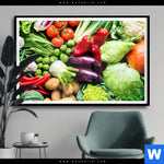 Poster Gesundes Gemuese Querformat Produktvorschau mit dem Bild Gesundes Gemüse im Format Querformat.