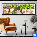 Poster Getrocknete Kraeuter Panorama Produktvorschau mit dem Bild Getrocknete Kräuter im Format Panorama.