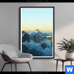 Poster Gipfel In Den Alpen Hochformat Produktvorschau mit dem Bild Gipfel in den Alpen im Format Hochformat.