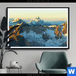 Poster Gipfel In Den Alpen Querformat Produktvorschau mit dem Bild Gipfel in den Alpen im Format Querformat.