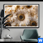 Poster Goldene Bluetenpracht Querformat Produktvorschau mit dem Bild Goldene Blütenpracht im Format Querformat.