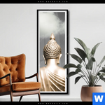 Poster Goldene Buddha Statue Schmal Produktvorschau mit dem Bild Goldene Buddha Statue im Format Schmal.