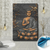 Poster Goldener Buddha Bambus Hochformat