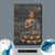 Poster Goldener Buddha Bambus Hochformat