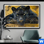 Poster Goldener Panther Querformat Produktvorschau mit dem Bild Goldener Panther im Format Querformat.