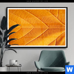 Poster Goldenes Blatt Querformat Produktvorschau mit dem Bild Goldenes Blatt im Format Querformat.