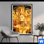 Poster Goldenes Haar No 2 Hochformat Produktvorschau mit dem Bild Goldenes Haar No. 2 im Format Hochformat.