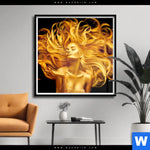 Poster Goldenes Haar No 2 Quadrat Produktvorschau mit dem Bild Goldenes Haar No. 2 im Format Quadrat.