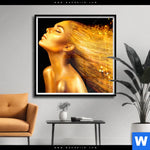 Poster Goldenes Haar Quadrat Produktvorschau mit dem Bild Goldenes Haar im Format Quadrat.