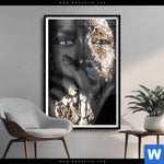 Poster Goldenes Make Up Hochformat Produktvorschau mit dem Bild Goldenes Make-up im Format Hochformat.