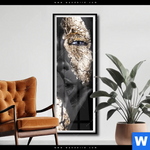 Poster Goldenes Make Up Schmal Produktvorschau mit dem Bild Goldenes Make-up im Format Schmal.