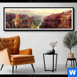 Poster Grand Canyon Landschaft Panorama Produktvorschau mit dem Bild Grand Canyon Landschaft im Format Panorama.
