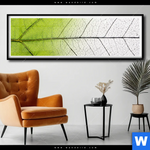 Poster Gruenes Blatt Panorama Produktvorschau mit dem Bild Grünes Blatt im Format Panorama.