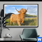 Poster Hochland Bulle Querformat Produktvorschau mit dem Bild Hochland-Bulle im Format Querformat.