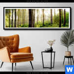 Poster Im Tiefen Wald Panorama Produktvorschau mit dem Bild Im tiefen Wald im Format Panorama.