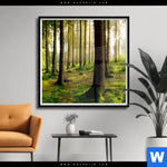 Poster Im Tiefen Wald Quadrat Produktvorschau mit dem Bild Im tiefen Wald im Format Quadrat.
